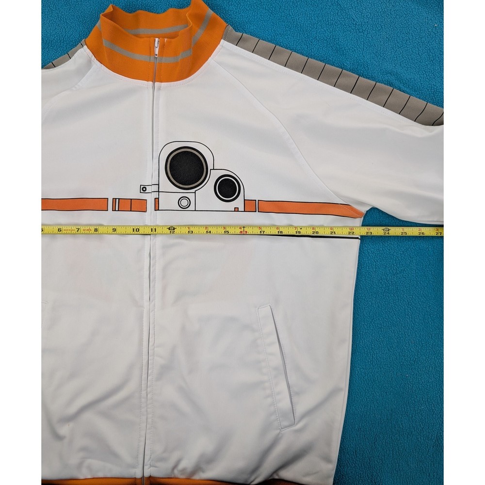 THINK GEEK Track Jacket STAR WARS BB-8 Sz L White - Picture 2 of 9